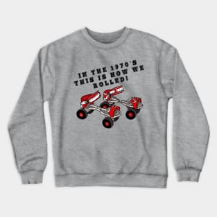 Seventies Rollerskates Crewneck Sweatshirt